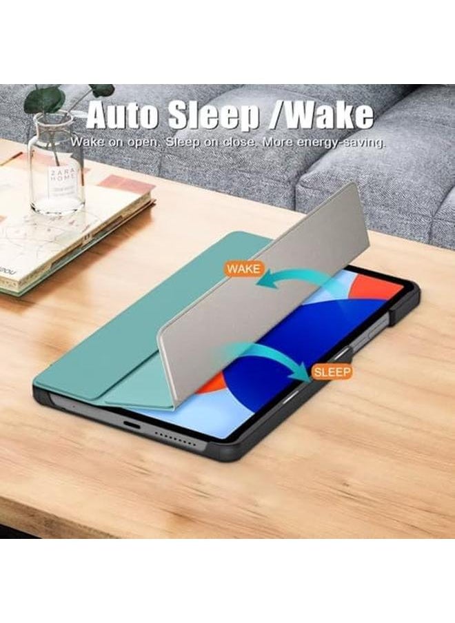 erorex - Case For Xiaomi Redmi Pad Se 8.7 4G Stand Feature Ultra Thin Smart Cover With Auto Sleep Wake Pu And Pc Anti Scratch Protective Case For Redmi Pad Se 8.7 4G Green - Image 1