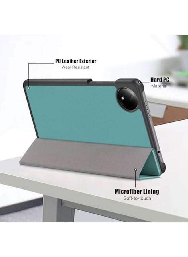erorex - Case For Xiaomi Redmi Pad Se 8.7 4G Stand Feature Ultra Thin Smart Cover With Auto Sleep Wake Pu And Pc Anti Scratch Protective Case For Redmi Pad Se 8.7 4G Green - Image 1