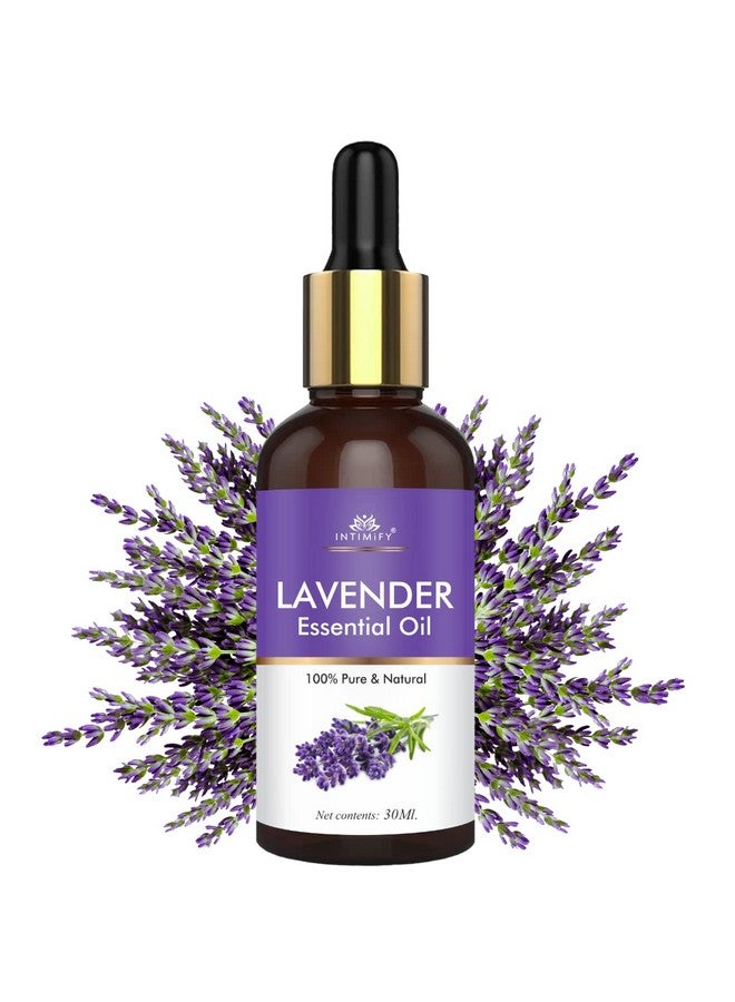 INTIMIFY زيت اللافندر الأساسي INTIMIFY لنمو الشعر، العناية بالبشرة، الوجه والعلاج بالروائح للرجال والنساء 30 مل (عبوة من 1) - Image 1