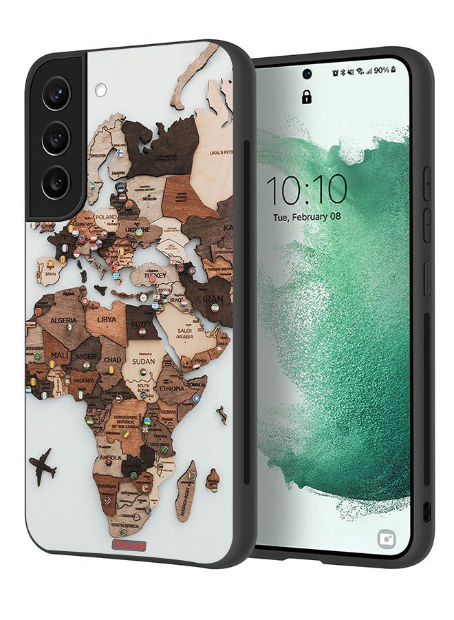 Tolwak غطاء حماية لجهاز سامسونج جالكسي S21 بلس 5G بتصميم خريطة العالم - Image 1