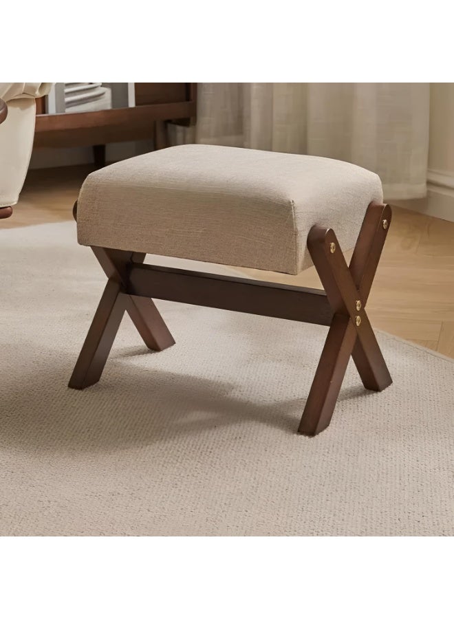 والالا مسند قدم عثماني، مسند قدم خشبي صغير للأريكة، أسفل المكتب، مقعد لتغيير الأحذية، مسند قدم عثماني مبطن، مسند قدم متدرج، مقاعد إضافية لغرفة المعيشة، المدخل، غرفة النوم والفناء - Image 1
