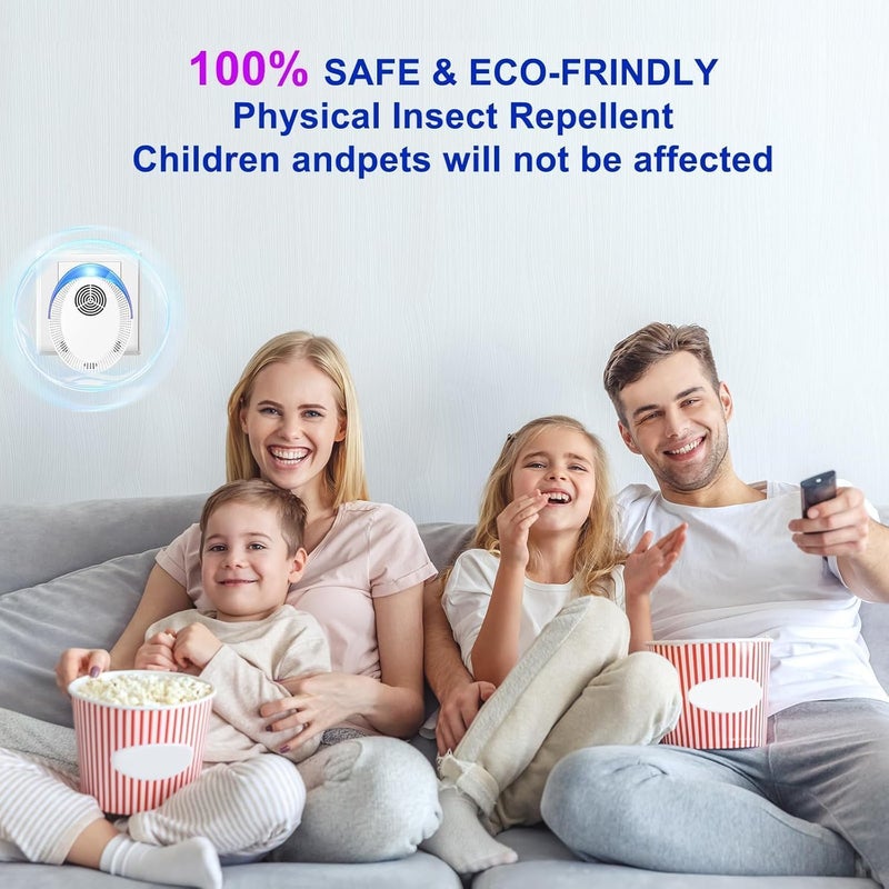 FUNI Ultrasonic Pest Repeller, Electronic Mouse Repellent, Indoor Silent Rat Deterrent Plug In, Pest Control for Mice, Ants, Spider, Rodent, Fly, Mosquitoes, Harmless to Humans & Pets (6) - Image 2