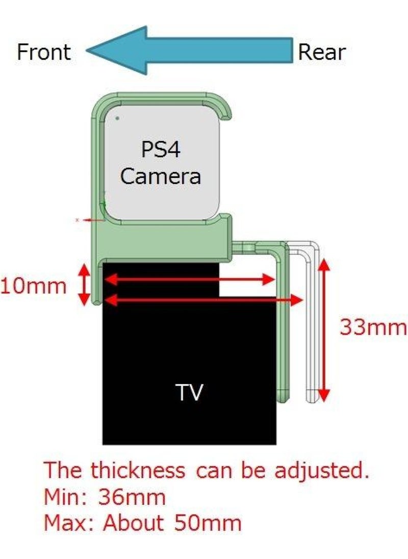 Epm3d Playstation4 Camera Clip Holder Plastic Apparatus 