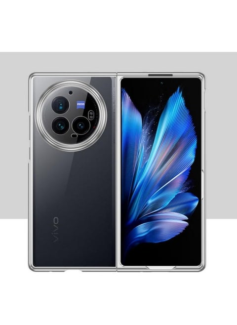 Ultra Thin Plating Phone Case Compatible with Vivo X Fold 3 Pro Hard PC Clear Camera Protect Back Cover Shell For Vivo X Fold3 Pro