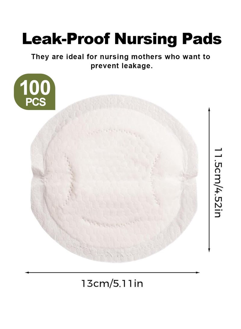 URbazaar 100 count Disposable Breast Pads Medical-grade Nursing Pads Super Absorbent Nursing Pad Breastfeeding Essentials Sterilized Individually Packed - Image 2
