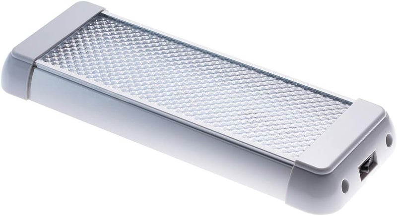 Raycharm RV Marine LED Interior Light Fixture, 10.3" x 3.9" Aluminum Housing, 6000K Cool-White Large Spaces Illuminating,High-Output Low Ampere Draw, Built-in On/Off Rocker Switch, 12V-24V DC, 1-Pack - Image 2