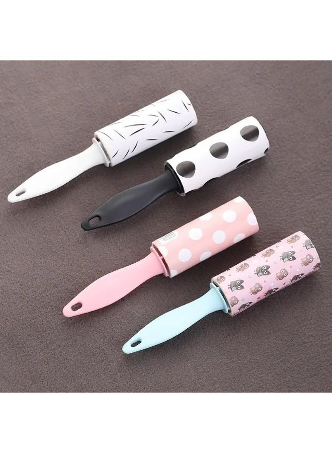 Sticky Roller Lint Remover for Clothes Portable Lint Remover for Pet Hair, Sofa, Bedsheet, Fur & Woolen Fabric with 1 Handles and 3 Refills Each Refill Contain 10 sheets - Image 4