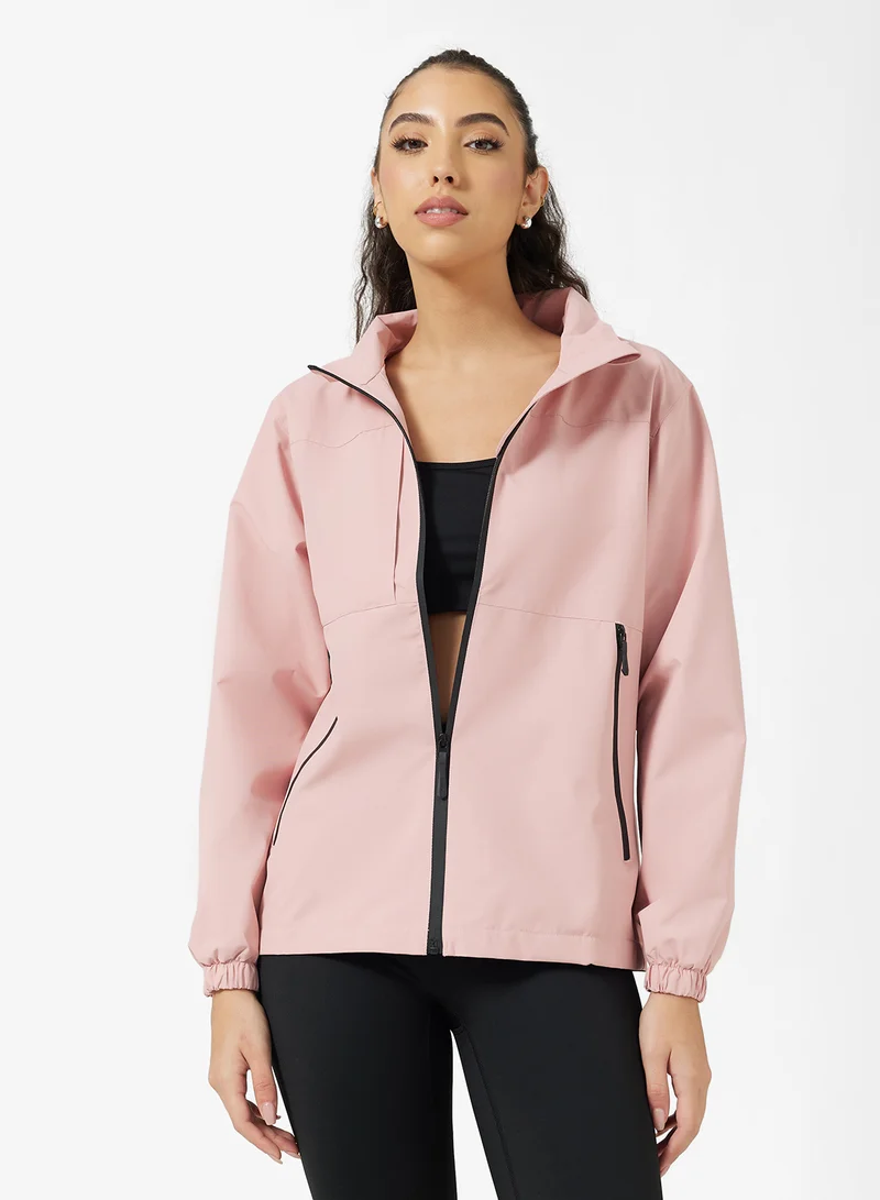 FRWD Waterproof Windbreaker Zip Up Jacket