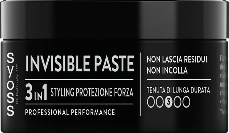 SYOSS Invisible Paste 100 ml, Hair Wax 3-in-1 Styling, Protection, Strength, Hair Paste with Vitamin Complex, Pomade for a Natural Finishing Touch and Long-Lasting Hold 3 - Image 1