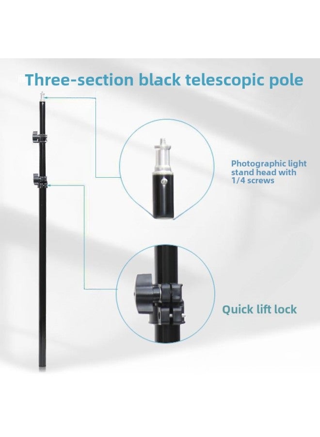 Generic Photography Tripod Central Axle Elevated Pole Frame Lamp Frame Extension Pole Section Telescopic Tube Black Cross Tube For Photography-Body Color:Wine Red  - Image 5
