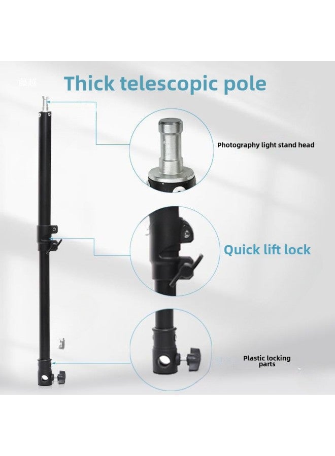 Generic Photography Tripod Central Axle Elevated Pole Frame Lamp Frame Extension Pole Section Telescopic Tube Black Cross Tube For Photography-Body Color:Wine Red  - Image 4