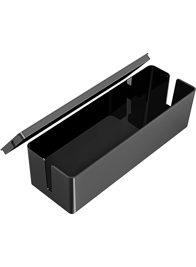 Orico Cable Box Cable Organizer Socket Organizer Cable Storage Storage Box Charging Station Fairing, Storage Box of The Socket Strip Cable, Size: 324 x 97 x 93 mm (Black) - Image 1