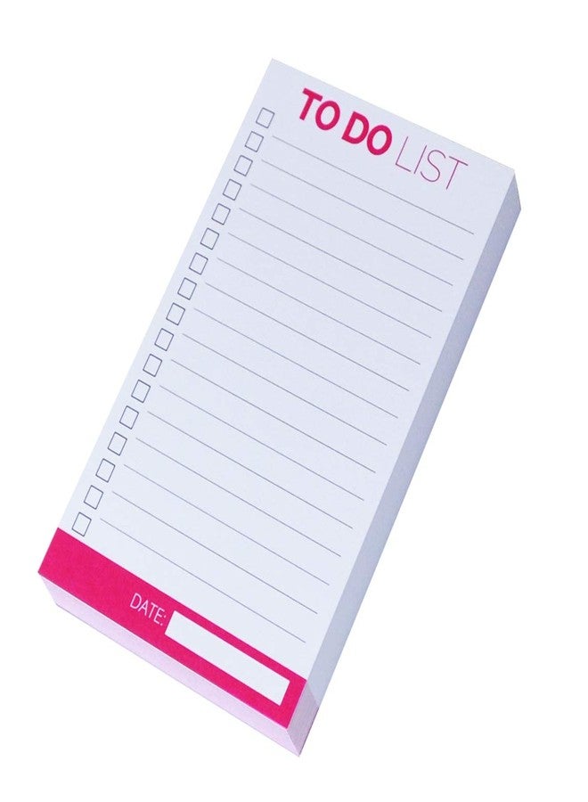 Home Advantage Vertical Index Card To Do Checklist (Pink, 3x5) - Image 1