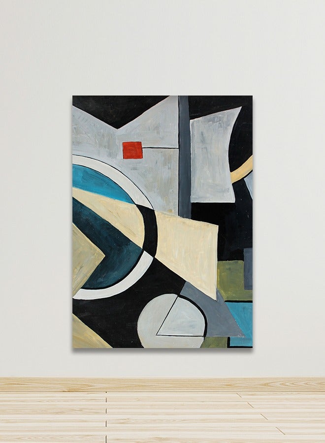 Marktna Canvas Wall Art For Wall Decoration Modern Design With A Hollow Golden Frame, Size 120x80cm One Piece - Image 1