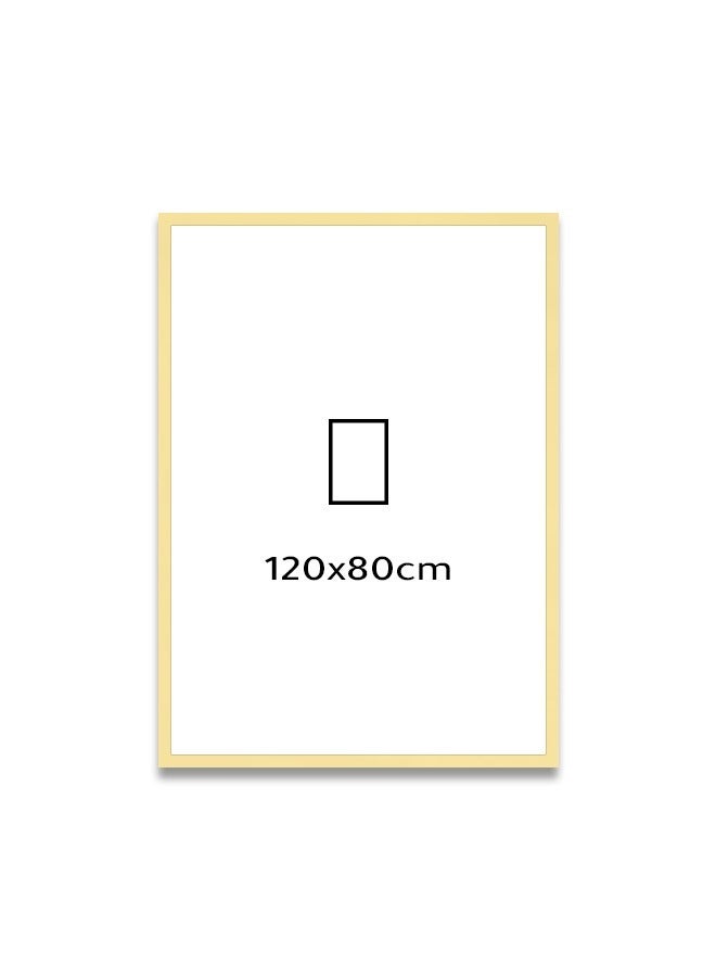 Marktna Canvas Wall Art For Wall Decoration Modern Design With A Hollow Golden Frame, Size 120x80cm One Piece - Image 3