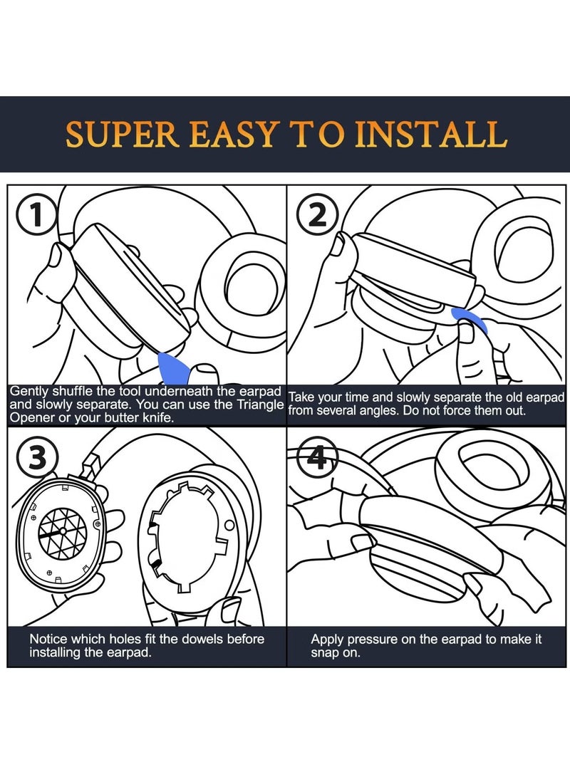 Earpads Replacement for J BL Tune 700(700BT)/710(710BT)/720(720BT)/750(750BT,750BTNC)/760(760NC)/770(770NC) Headphones, Ear Pads Cushions with Softer Noise Isolation Foam,Black - Image 5