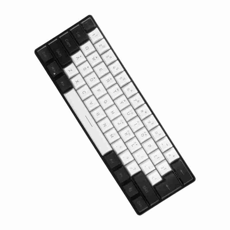 Gaming Keyboard: 61 Keys Compact Layout, Ergonomic Floating ABS Keycaps - RGB Backlit Wired USB Keyboard for PC Gamers, Typists, Travelers, Desktop and Laptop Use - Image 4