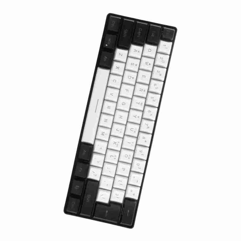 Gaming Keyboard: 61 Keys Compact Layout, Ergonomic Floating ABS Keycaps - RGB Backlit Wired USB Keyboard for PC Gamers, Typists, Travelers, Desktop and Laptop Use - Image 3