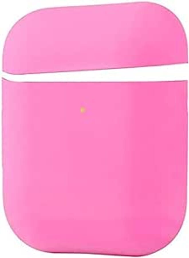 Protective Silicone AirPods Case separate head Hot Pink Color