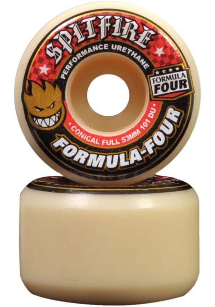SPITFIRE عجلات سبايت فاير فورمولا فور مخروطية كاملة 101du 53mm للسكيت بورد - Image 1
