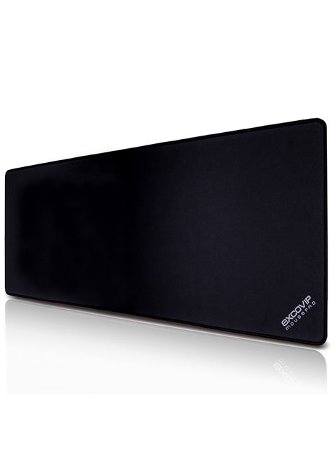 Large Gaming Mouse Pad, Long XXL Mousepad, Extended Cloth Mouse Pad/Desk Mat with Stitched Edges for Gamer, Office, Home, 900x300mm, Black SA9456