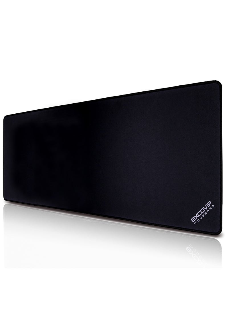 excovip Large Gaming Mouse Pad, Long XXL Mousepad, Extended Cloth Mouse Pad/Desk Mat with Stitched Edges for Gamer, Office, Home, 900x300mm, Black SA9456  - Image 1