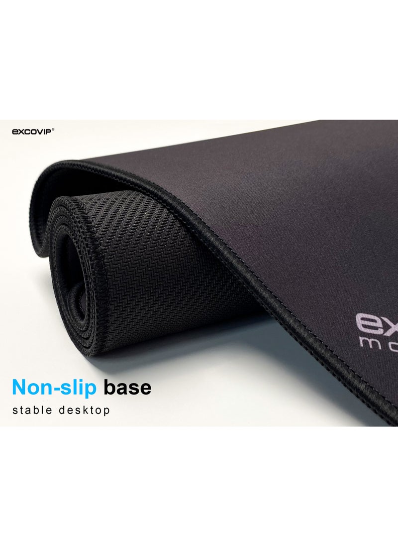 excovip Large Gaming Mouse Pad, Long XXL Mousepad, Extended Cloth Mouse Pad/Desk Mat with Stitched Edges for Gamer, Office, Home, 900x300mm, Black SA9456  - Image 2
