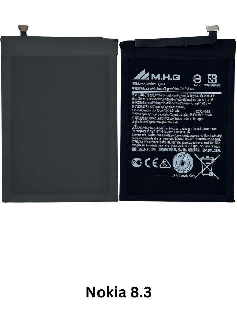 M.H.Q Nokia 8.3: TA-1243, TA-1249: HE363 Battery High Quality  - Image 3