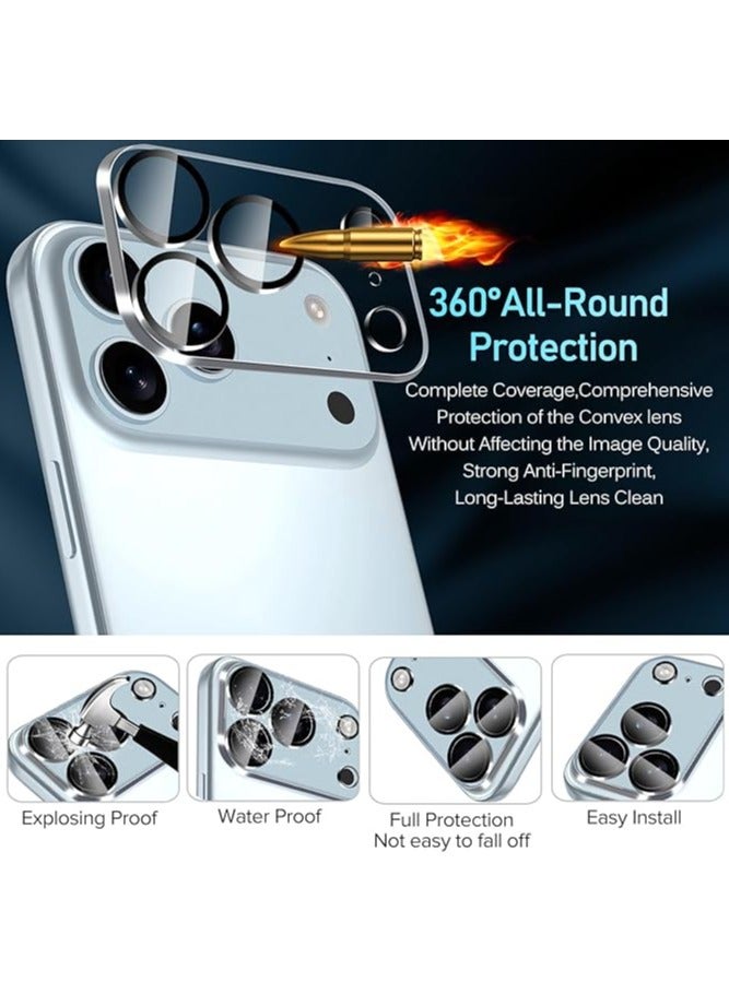 Tempered Glass Camera Lens Protector for iPhone 17 Pro, Ultra HD, 9H Hardness, Anti-Scratch, Case Friendly, Easy to Install [No Affect on Night Shots] - Image 3