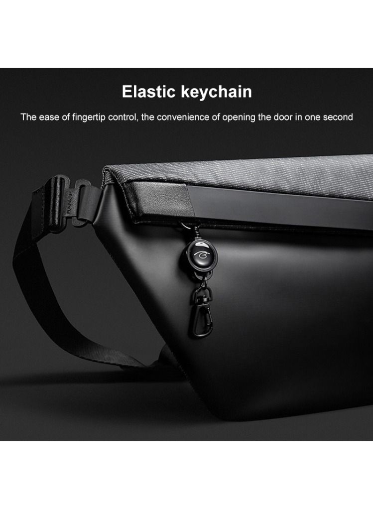 BANGE BANGE Light and Thin Waterproof Crossbody Bag For Men Grey  - Image 3