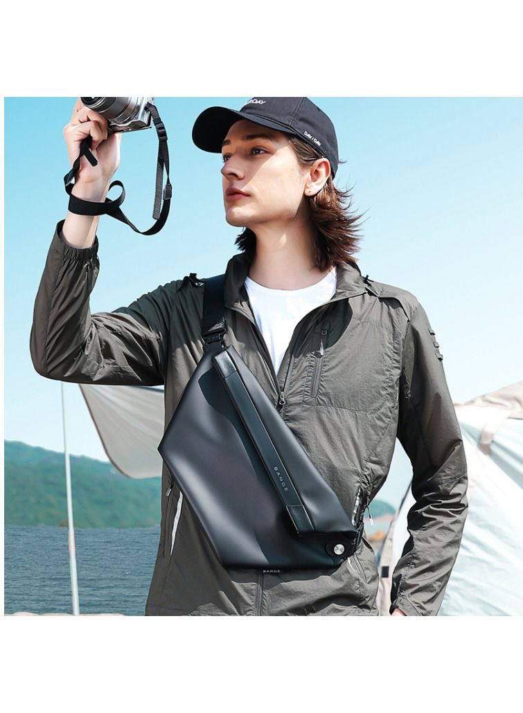 BANGE BANGE Light and Thin Waterproof Crossbody Bag For Men Grey  - Image 2