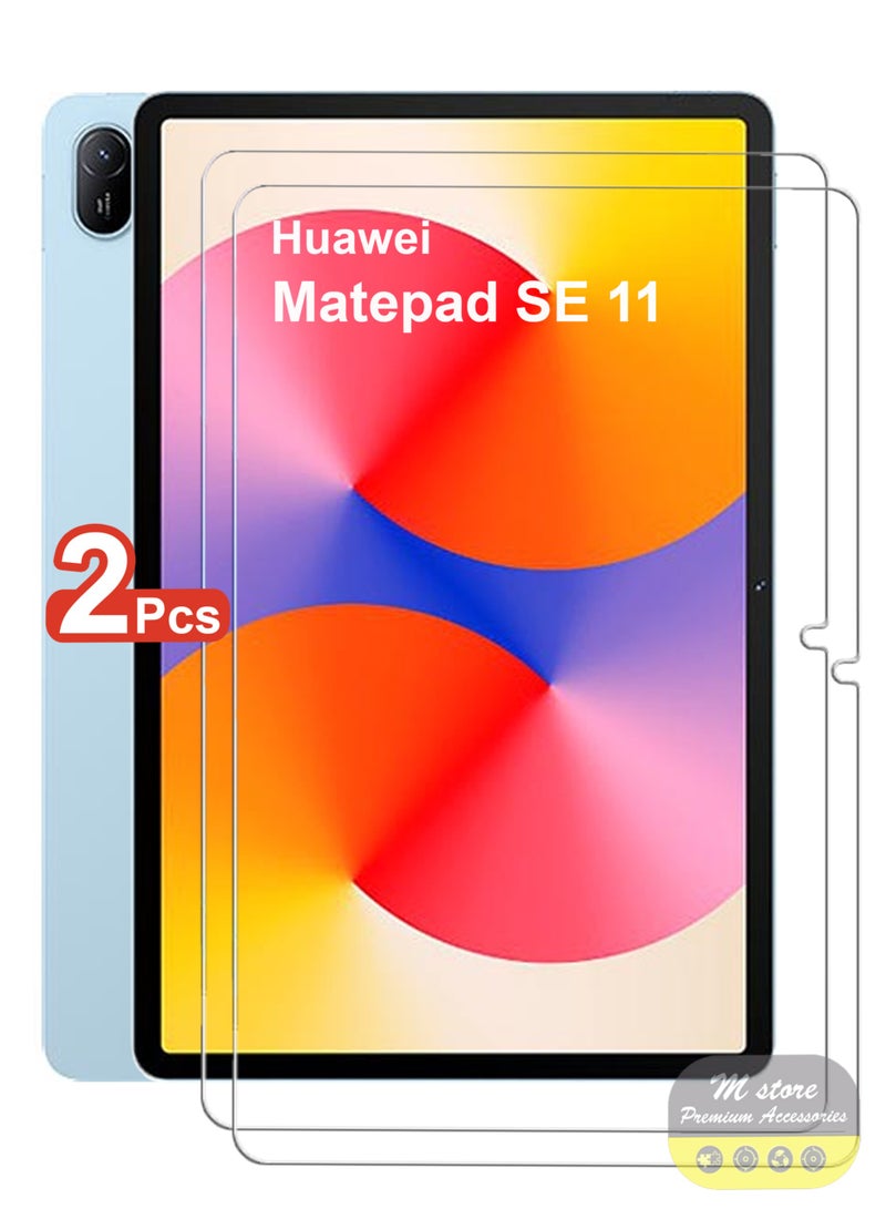 2 Pieces Tempered Glass Screen Protector for Huawei Matepad SE 11 Clear - Image 1