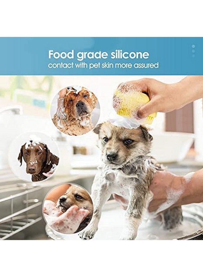 فرشاة العناية بالكلاب - فرشاة استحمام شامبو للحيوانات الأليفة - فرشاة تدليك مهدئة - موزع شامبو للكلاب والقطط - العناية بالاستحمام - Image 4