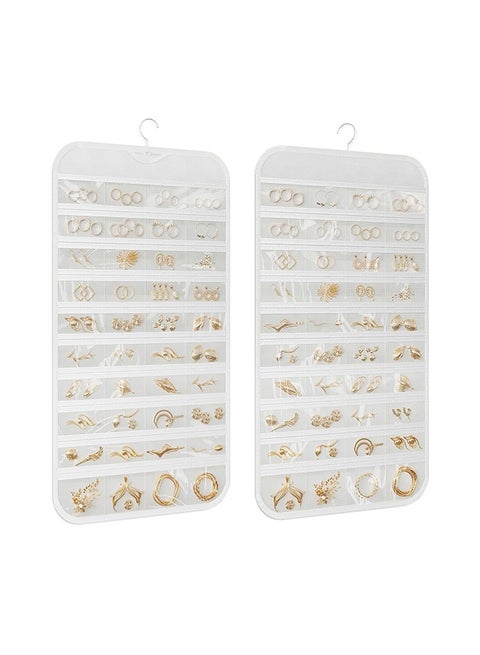 قلادة مجوهرات جامع 80 جيب الوجهين مجوهرات جامع أقراط قلادة أساور خواتم السفر حامل