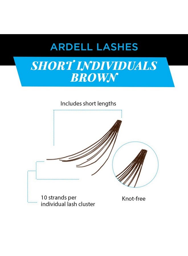 Ardell Individual False Eye Lashes - Short, Brown, Black, Natural Look DIY Lash Clusters, Easy Application for Eyelash Extension Effect, 4 Pack - Image 4