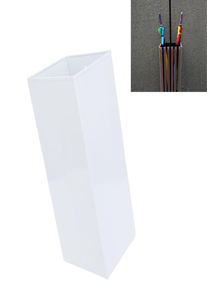 NOENNULL Umbrella Stand, Umbrella Holder for Entryway, Metal Square Umbrella Rack Organizer Freestanding, for Canes Walking Sticks (White) - Image 5