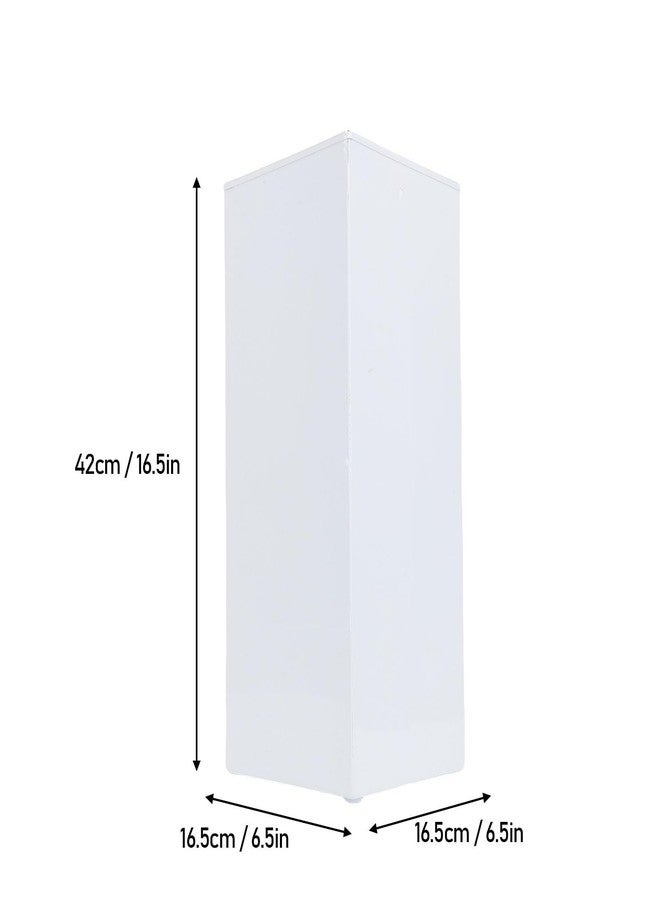 NOENNULL Umbrella Stand, Umbrella Holder for Entryway, Metal Square Umbrella Rack Organizer Freestanding, for Canes Walking Sticks (White) - Image 2