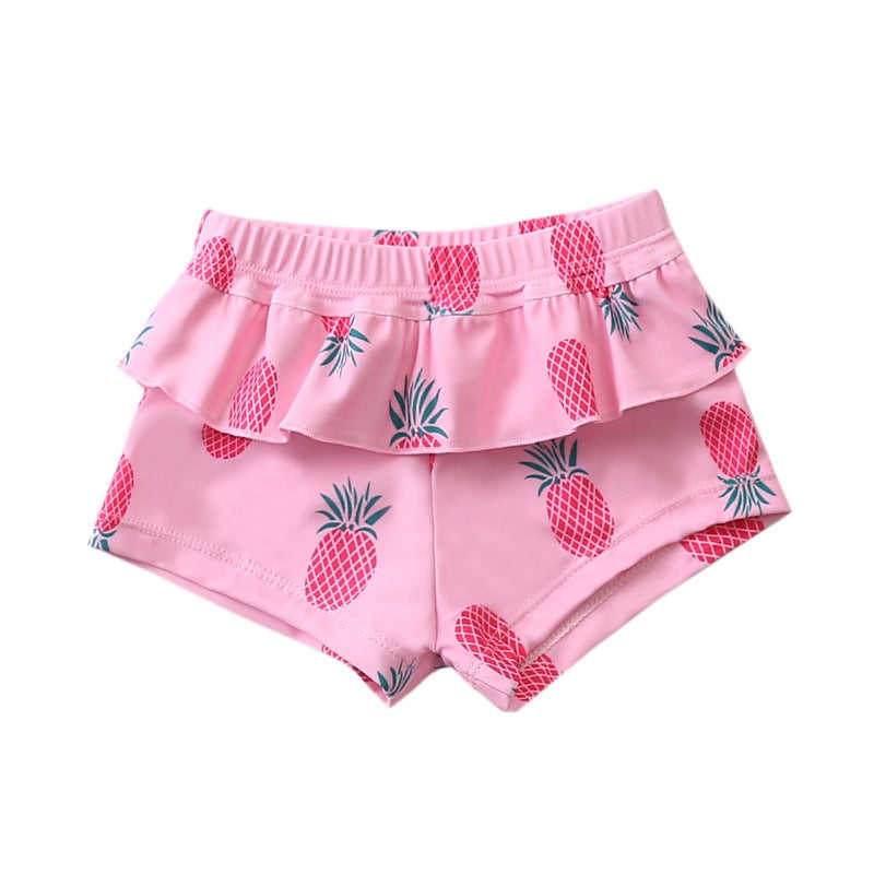 Generic Childrens Swimming Trunks Girls Yijiadu Girls Swimming Trunks for Large and Medium Sized Babies and Infants Swimming Trunks for Childrens Flat Horned Women China 905 pink pink pineapple