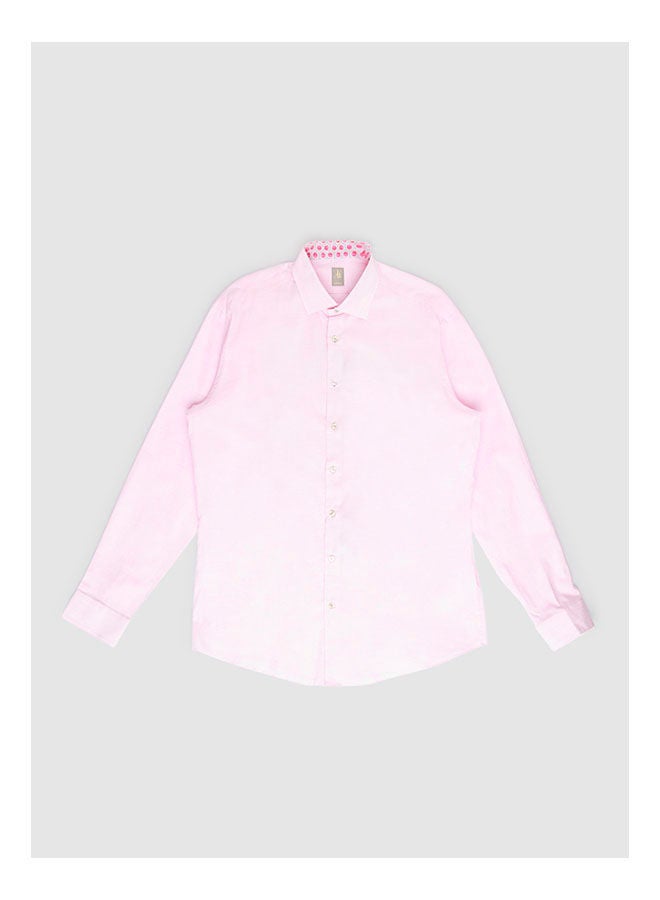 JACQUES BRITT Collared Neck Long Sleeve Plain/Basic Shirt  - Image 1