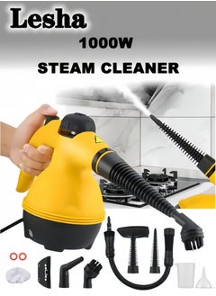 Lesha Portable Handheld Steam Cleaner 1000W Multifunctional High Temperature Pressurized Steam Cleaning Machine with 9PCS Accessory for Kitchen Sofa Bathroom Car Window  - Image 1