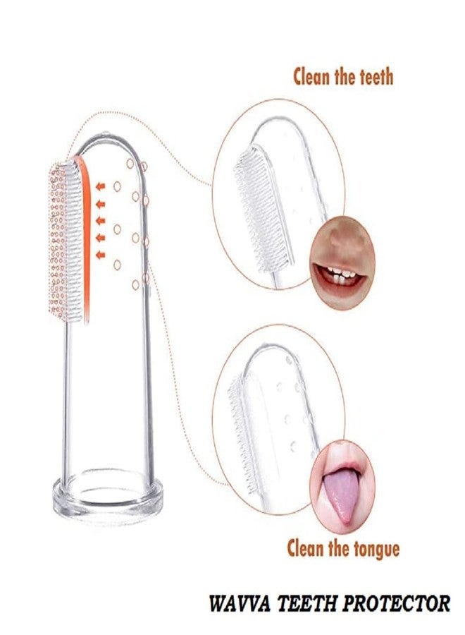 Wavva U-Shaped,Banana And Finger Manual Toothbrush For Kids Hand Powered, 2-6 Years Kids Baby Infant Toothbrush, Food Grade Ultra Soft Silicone Brush Head, Whole Mouth Cleaning Tool (Finger Brush) - Image 5