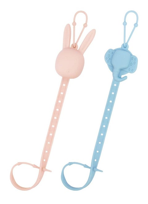 2 Piece Bottle Pacifier Teether Holder Clips