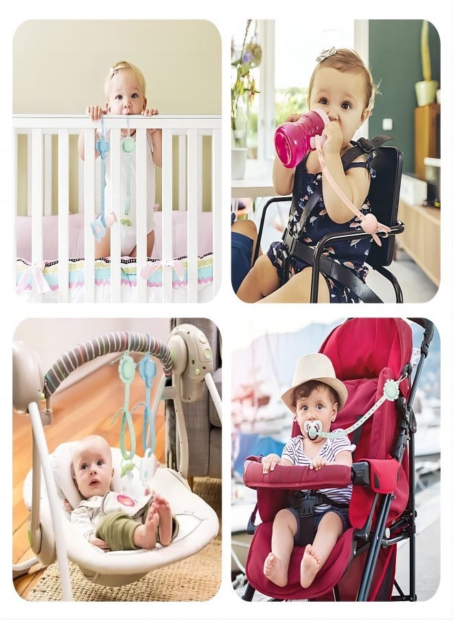 iMissiu - 2 Piece Bottle Pacifier Teether Holder Clips - Image 1