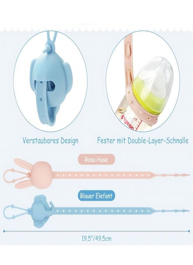 iMissiu - 2 Piece Bottle Pacifier Teether Holder Clips - Image 1