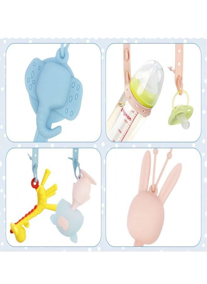 iMissiu - 2 Piece Bottle Pacifier Teether Holder Clips - Image 1