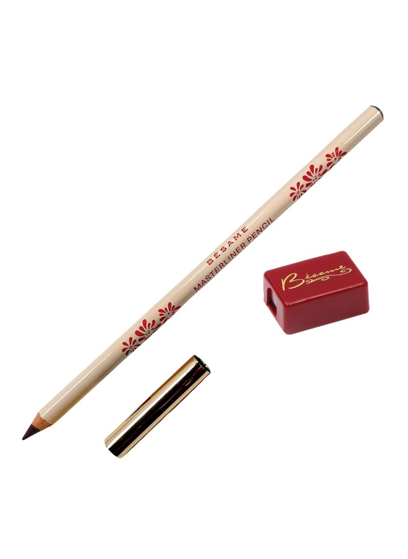 Besame Cosmetics - BESAME COSMETICS - MasterLiner Pencil Brown, Matte Brown Eyeliner - Image 1