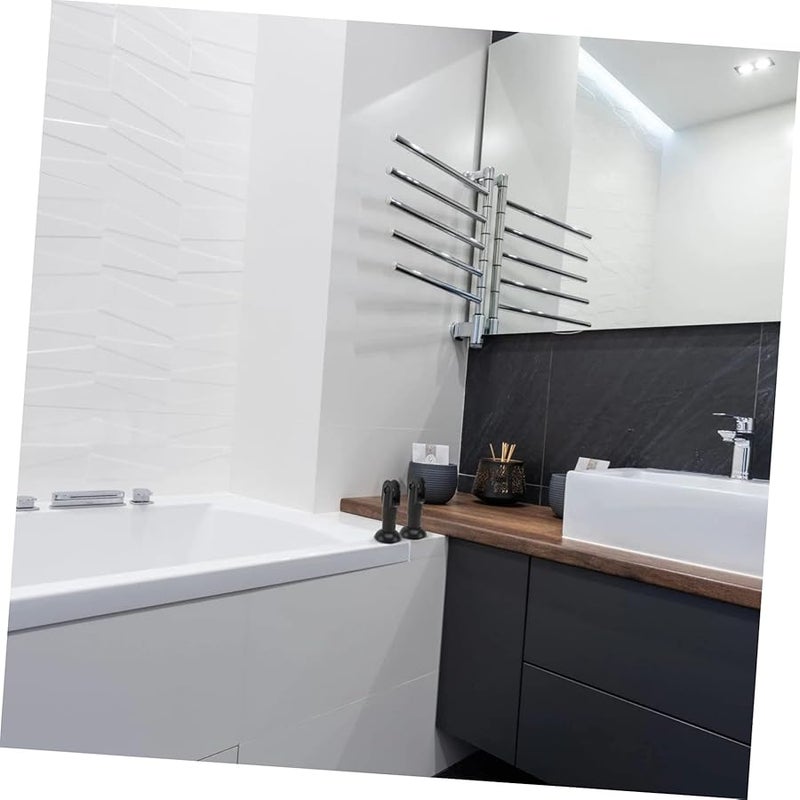 3 قطع أقدام دعم سوداء لتقسيمات المرحاض مقاومة للخدش أرجل حامل الحمام - Image 3