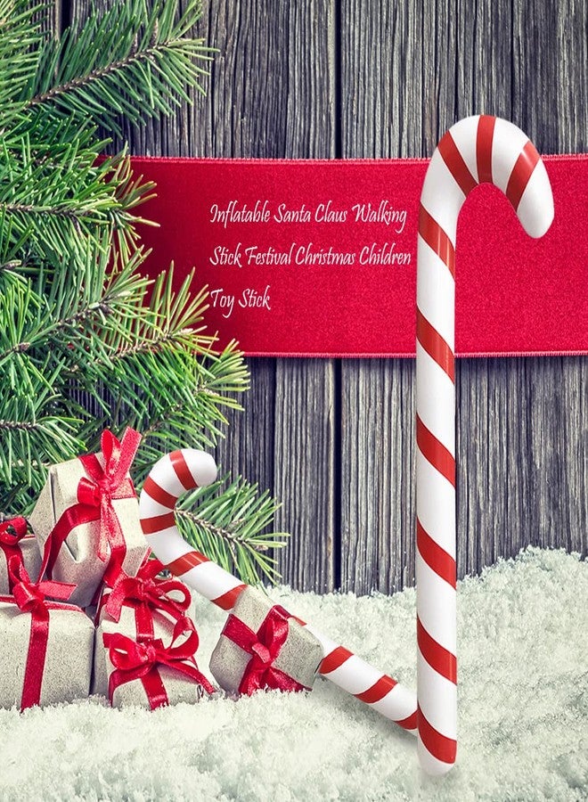 Utavu 2pcs Inflatable Candy Canes Balloons for Christmas Candy Cane Decorations - Large Pool Floats Outdoor Candy Canes Balloons for Candy Cane Christmas Decorations - Image 5