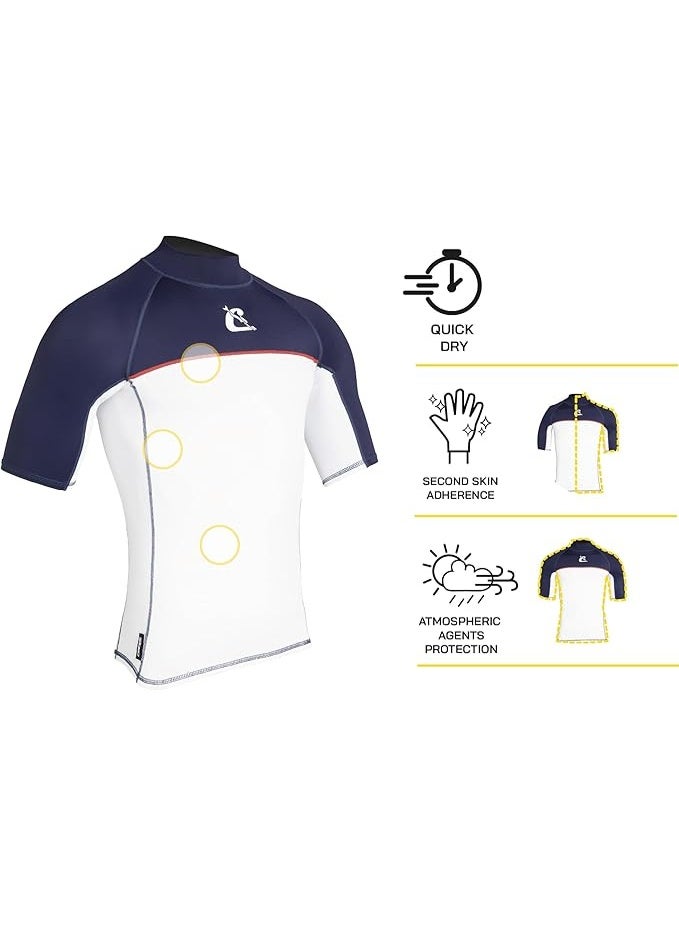 Cressi Shield Man Rash Guard Short/SL - Protective Rash Guard for Sup and Water Sports, Men's - Image 2