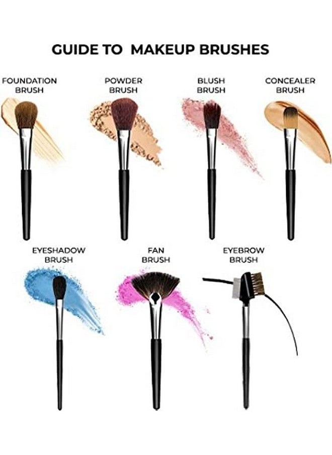 SKINPLUS Makeup Brushes Set Soft & Silky (Pack Of 12)  - Image 4